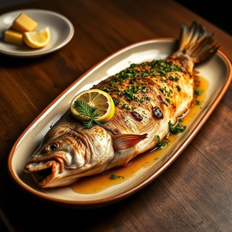Whole Roasted Branzino